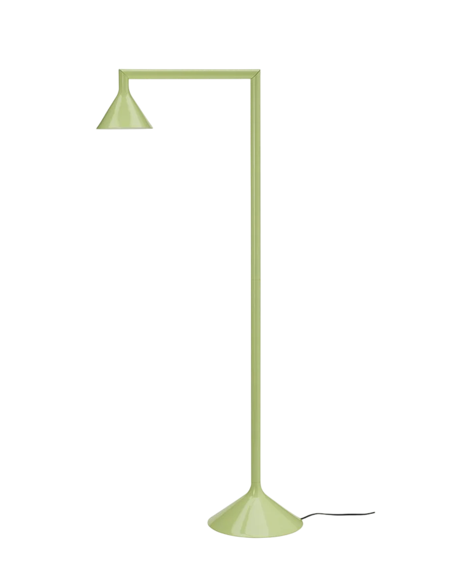 coloured metal floor uplighter by IKEA