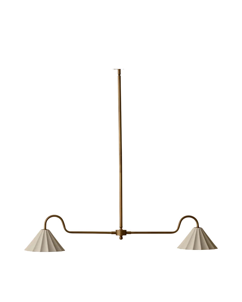 antique brass bar pendant by Neptune, view 2