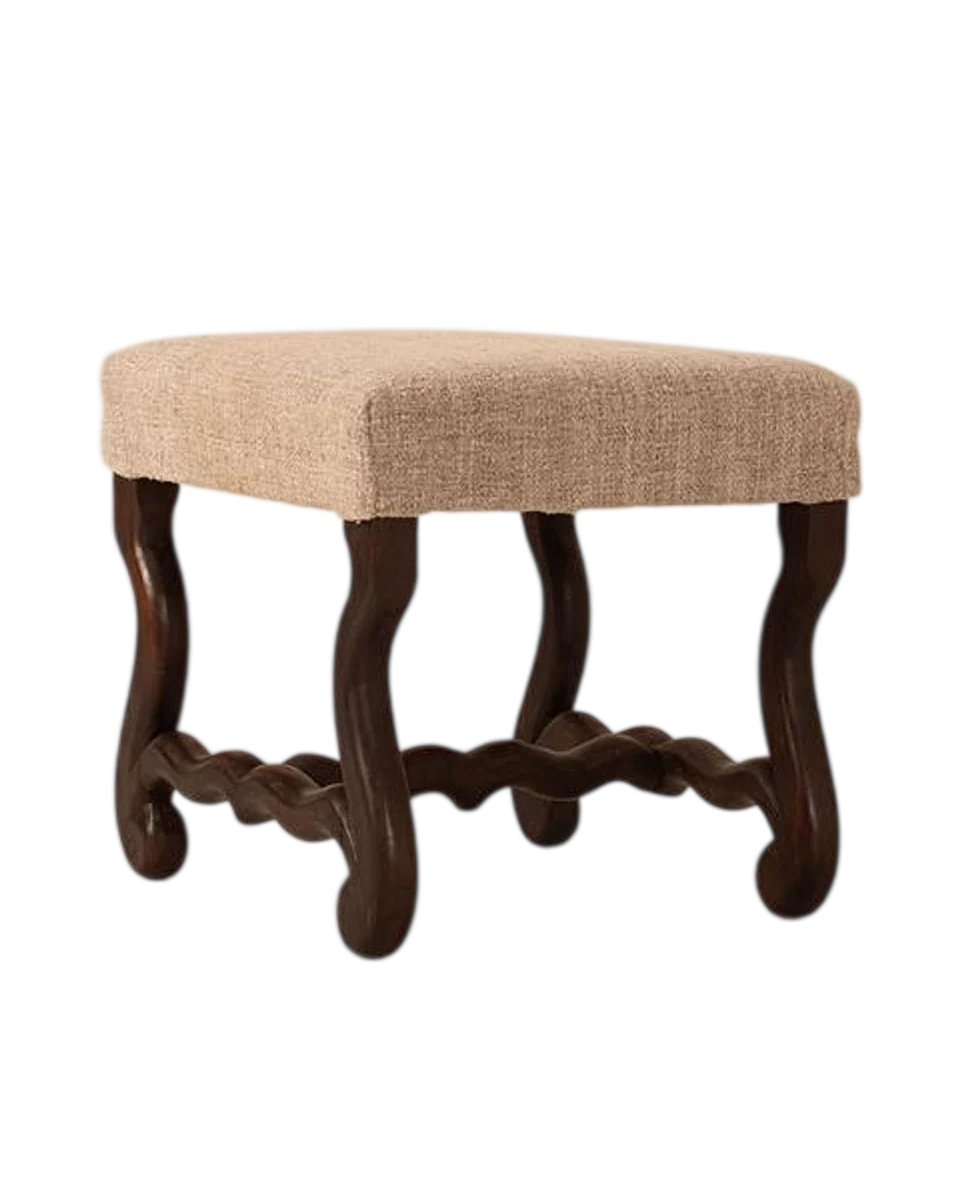 vintage wooden stool by Soho Home