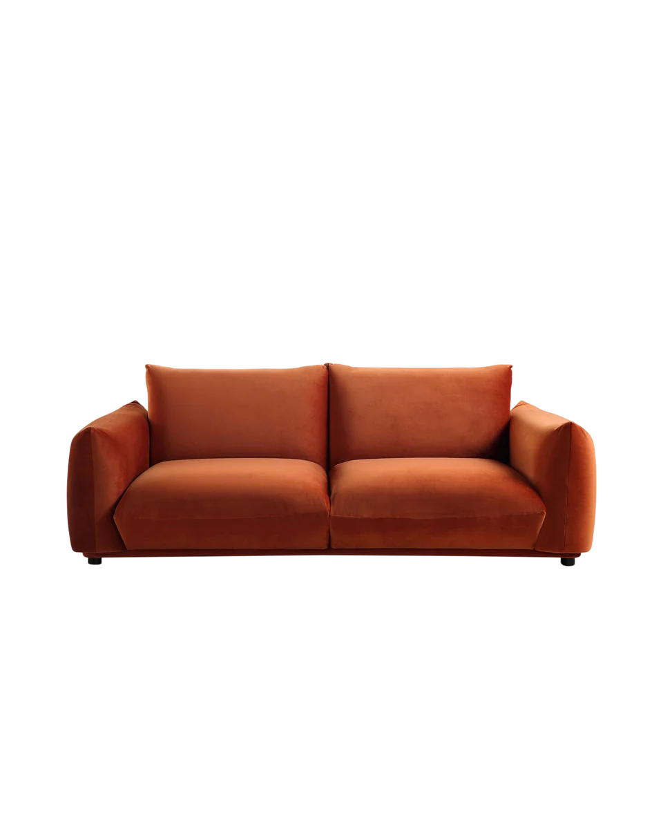 velvet three seater sofa by Daals