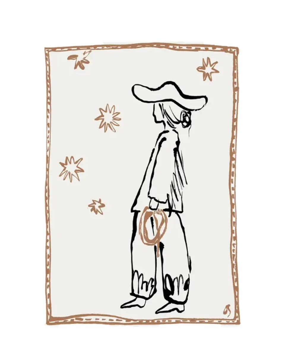 limited edition cowgirl art print