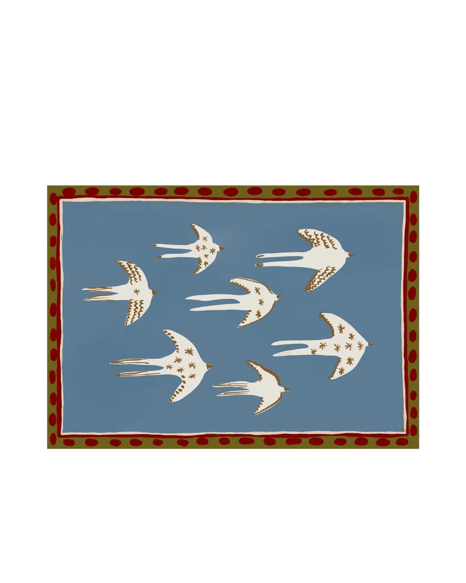 flying birds print by Silly Filly