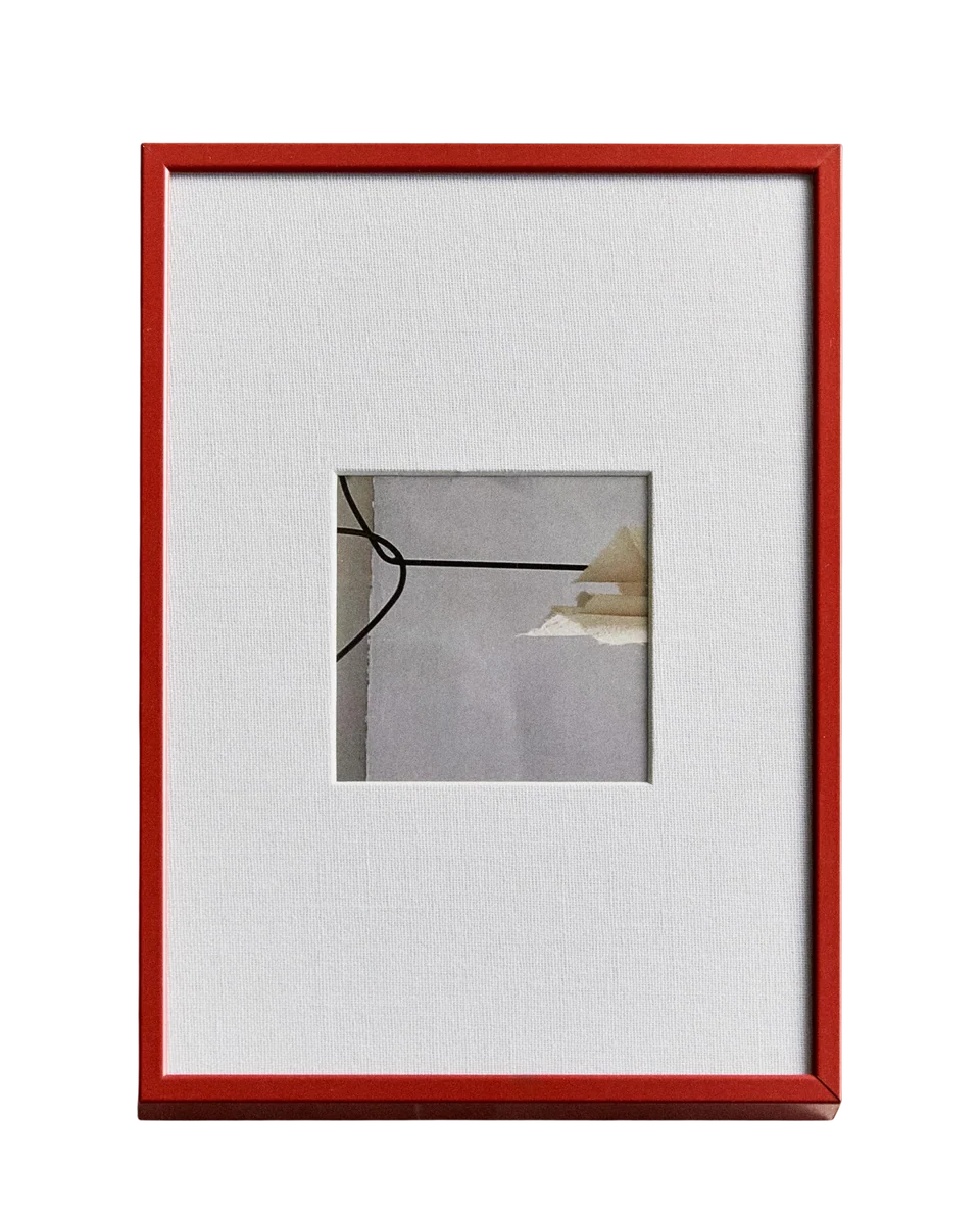 red metal passe-partout photo frame by Zara Home