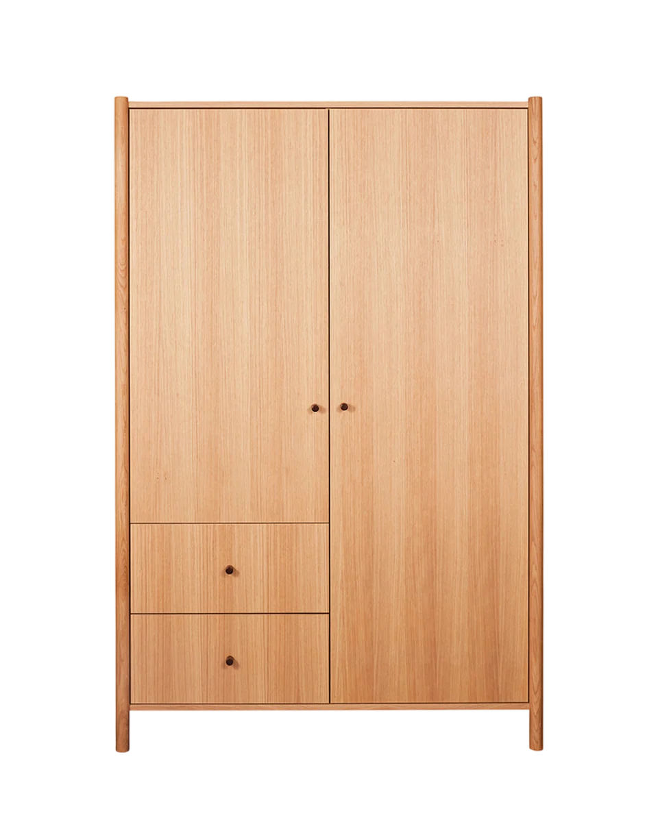 oak wardrobe with drawers
