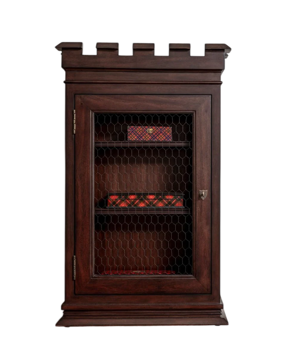 painted cabinet in brown by Studio Hám