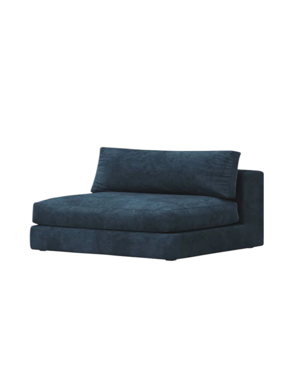 bellechasse 2 seater fireside chair in raw velvet - 120 cm by Panac Edition, view 4